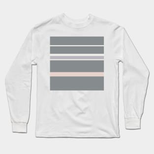A fabulous amalgam of Very Light Pink, Grey, Gray (X11 Gray) and Light Grey stripes. Long Sleeve T-Shirt